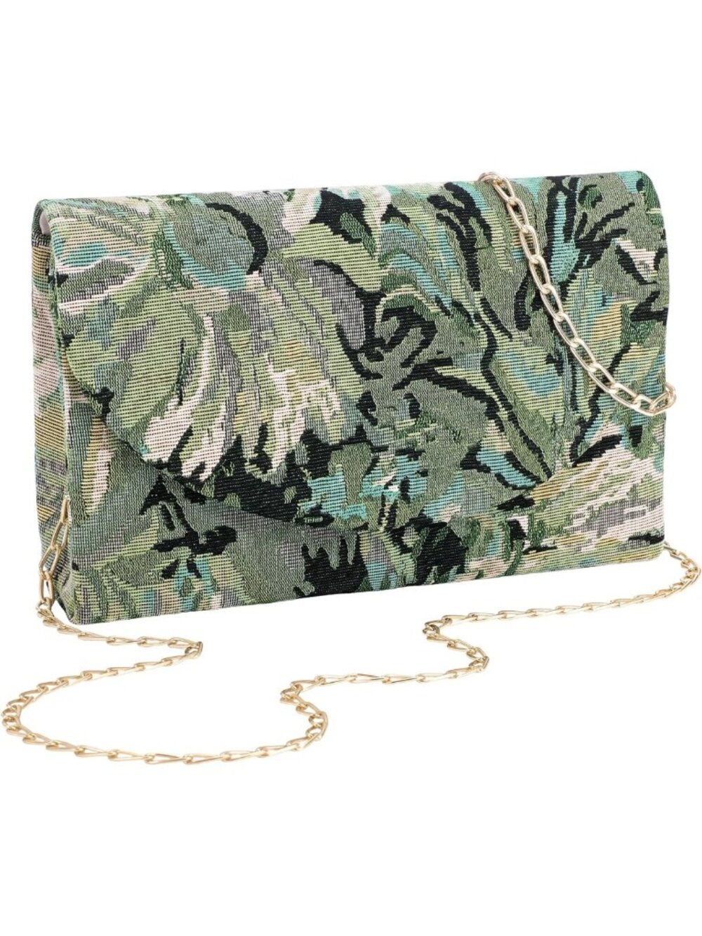 Floral Beaded Clutch Purse - Embroidered Sequin Evening Bag for Wedding & Party